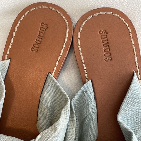 Soludos Blue Slide Sandals - Picture 2 of 4